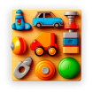 big - icon toys juguetes 3d