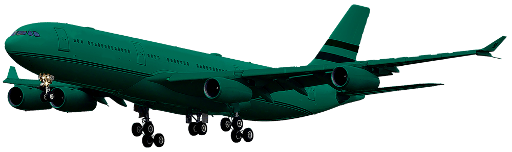 avion verde